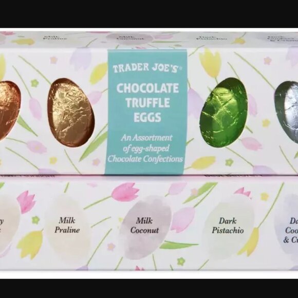 Two Trader Joe's Chocolate Truffle Eggs (2 Boxes) Easter Special Limited NEW - Picture 2 of 5